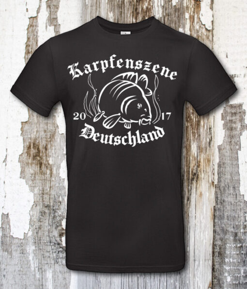 T-Shirt „Karpfenszene Deutschland“ schwarz