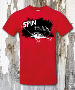 T-Shirt "Spin Fishing" rot