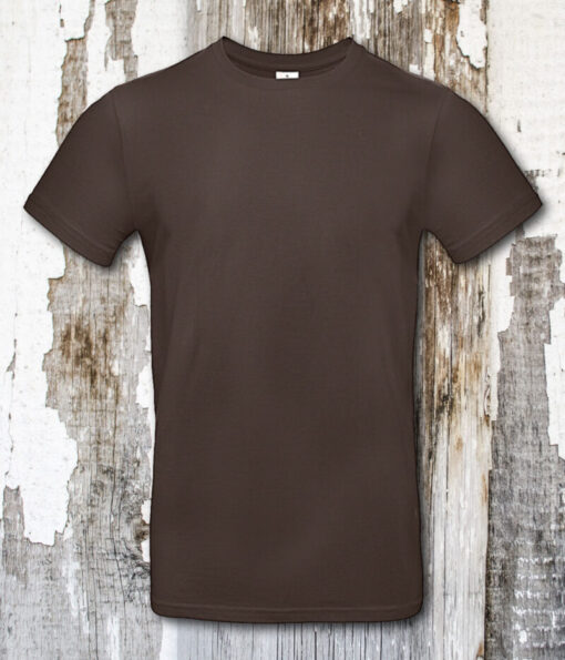 T-Shirt Braun ohne Motiv
