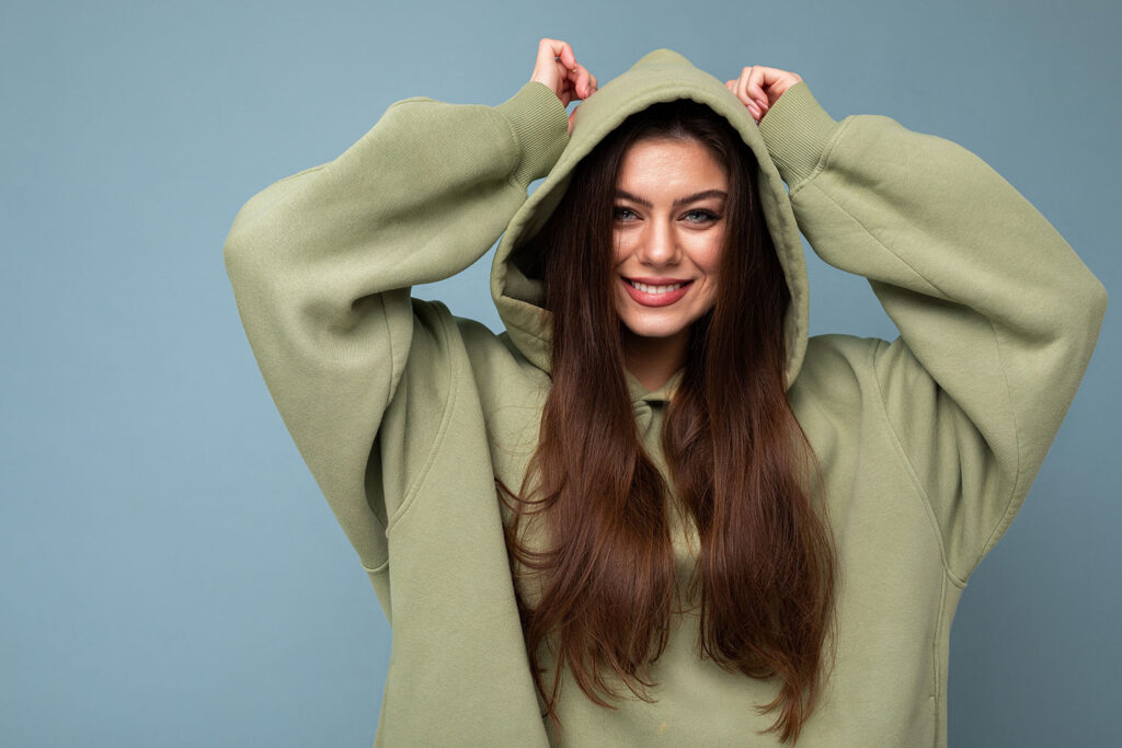 Woman with Hoodie